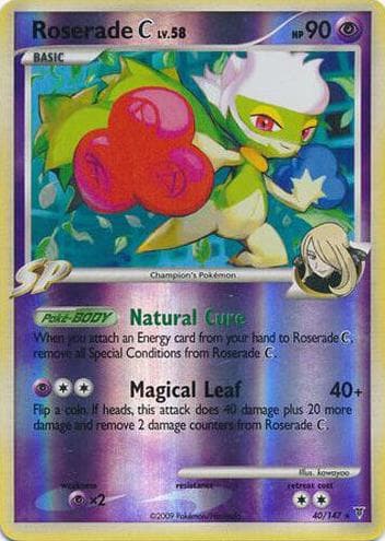 Roserade C trading card