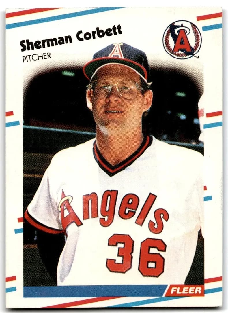 Sherman Corbett trading card