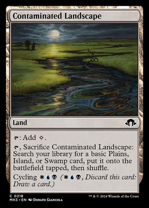 Contaminated Landscape 2024 Magic: The Gathering Modern Horizons 3