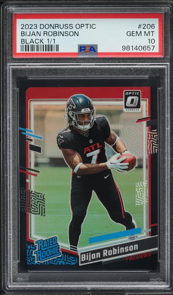 Bijan Robinson 2023 panini Panini Donruss Optic