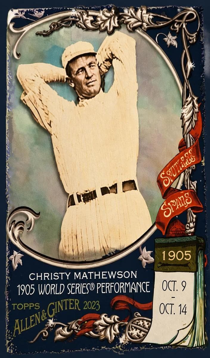 Christy Mathewson 2023 topps Topps Allen & Ginter