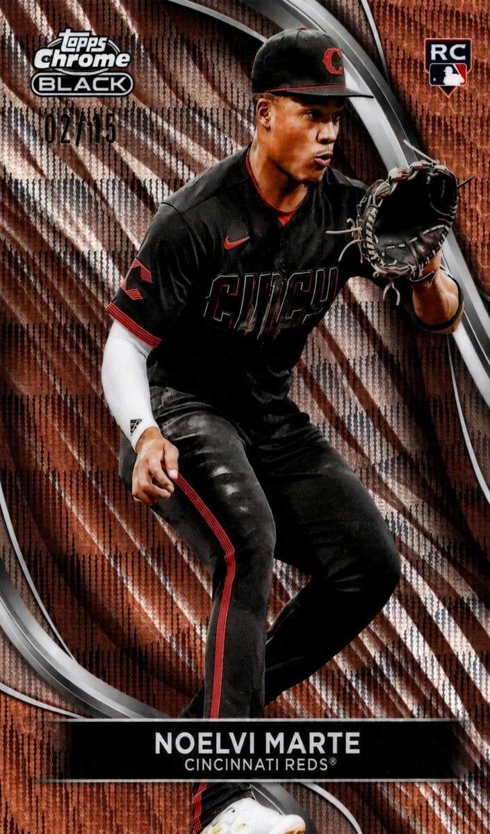 Noelvi Marte 2024 topps Topps Chrome Black