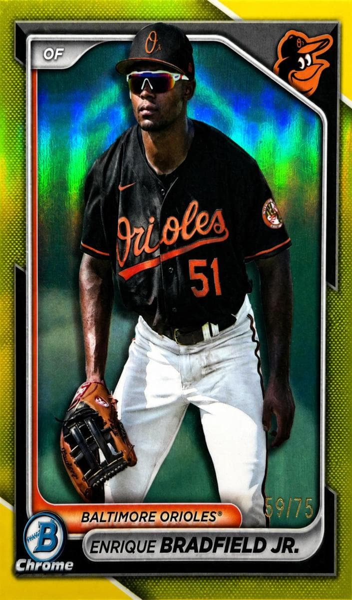 Enrique Bradfield Jr. 2024 bowman Bowman Chrome Prospects