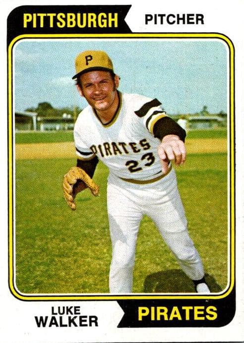 Luke Walker 1974 topps Topps