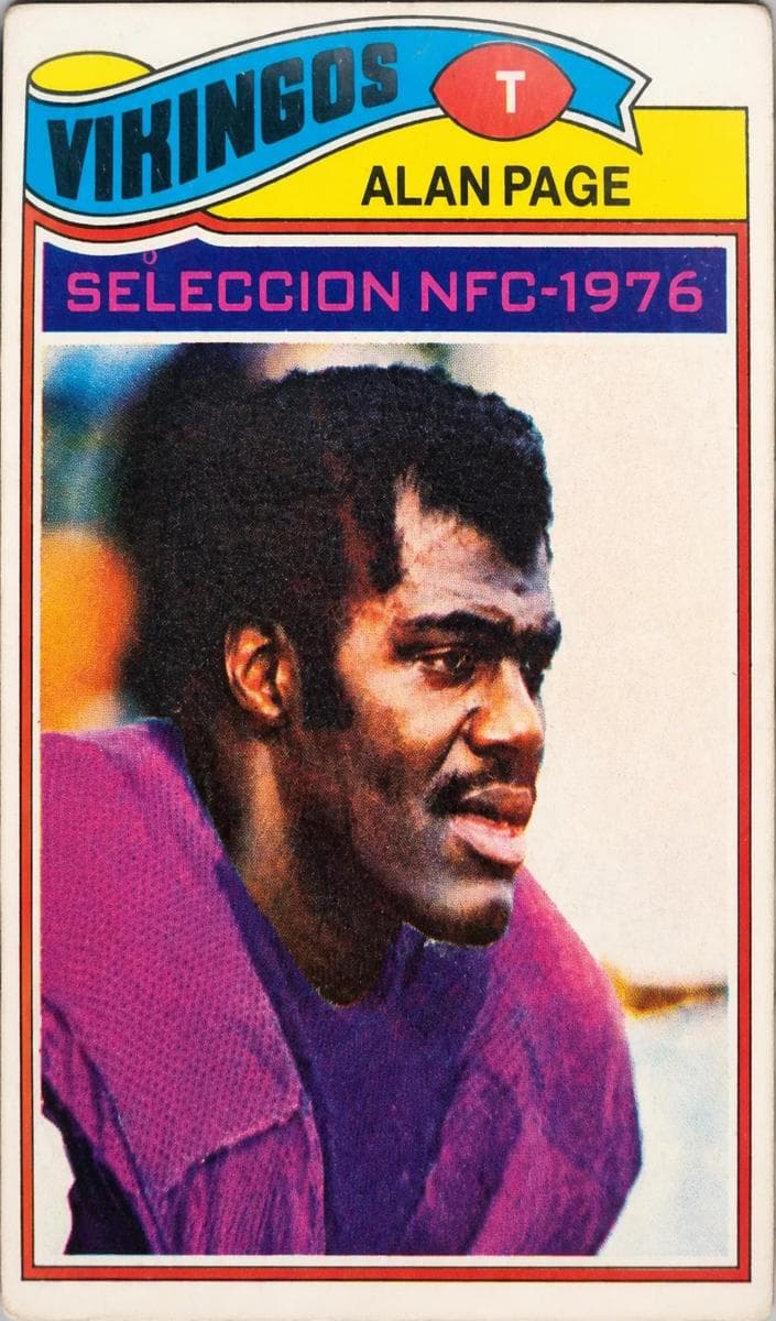 Alan Page 1977 topps Topps Mexican