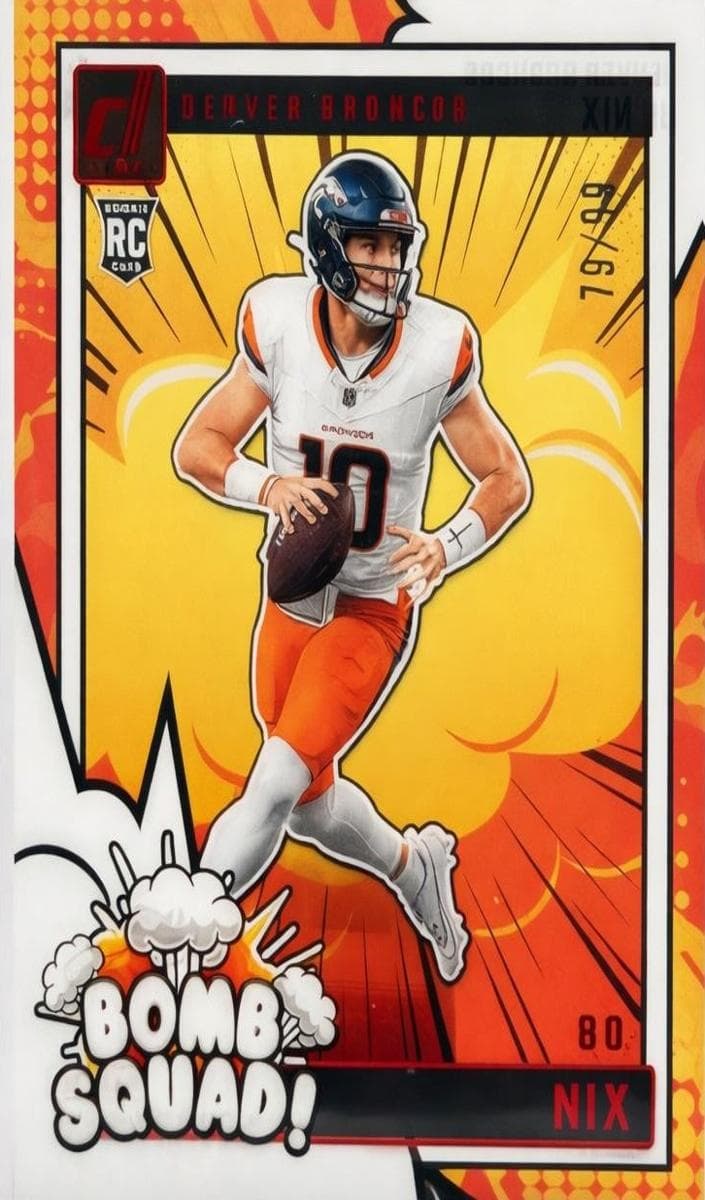Bo Nix 2024 panini Clearly Donruss