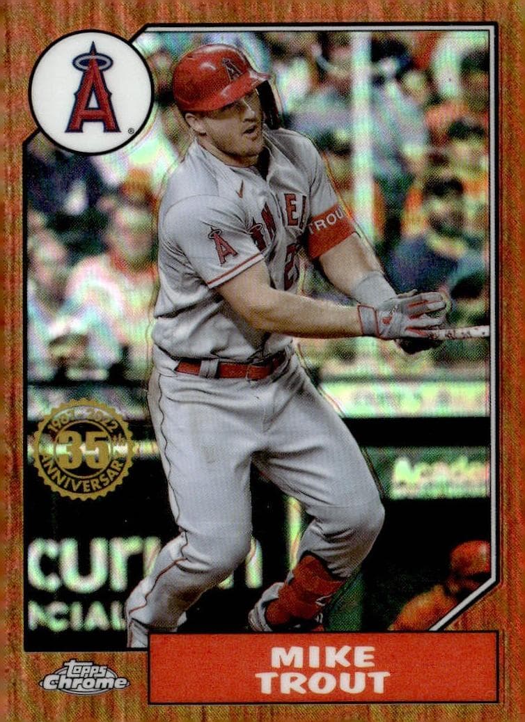 Mike Trout 2022 topps Topps Chrome