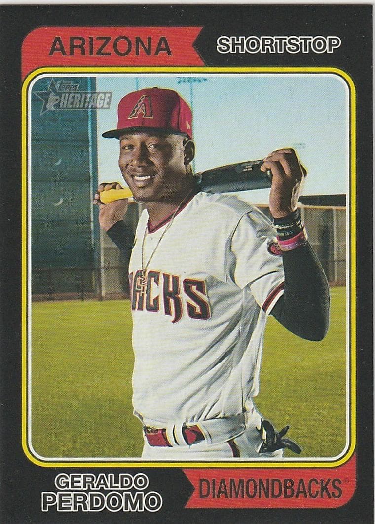 Geraldo Perdomo 2023 topps Topps Heritage