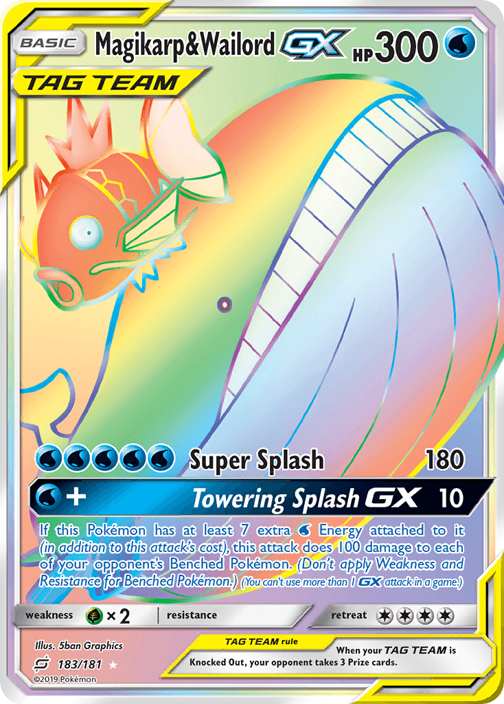 Magikarp & Wailord GX 2019 Pokemon Team Up