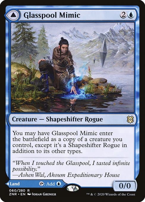Glasspool Mimic & Glasspool Shore 2020 Magic: The Gathering Zendikar Rising