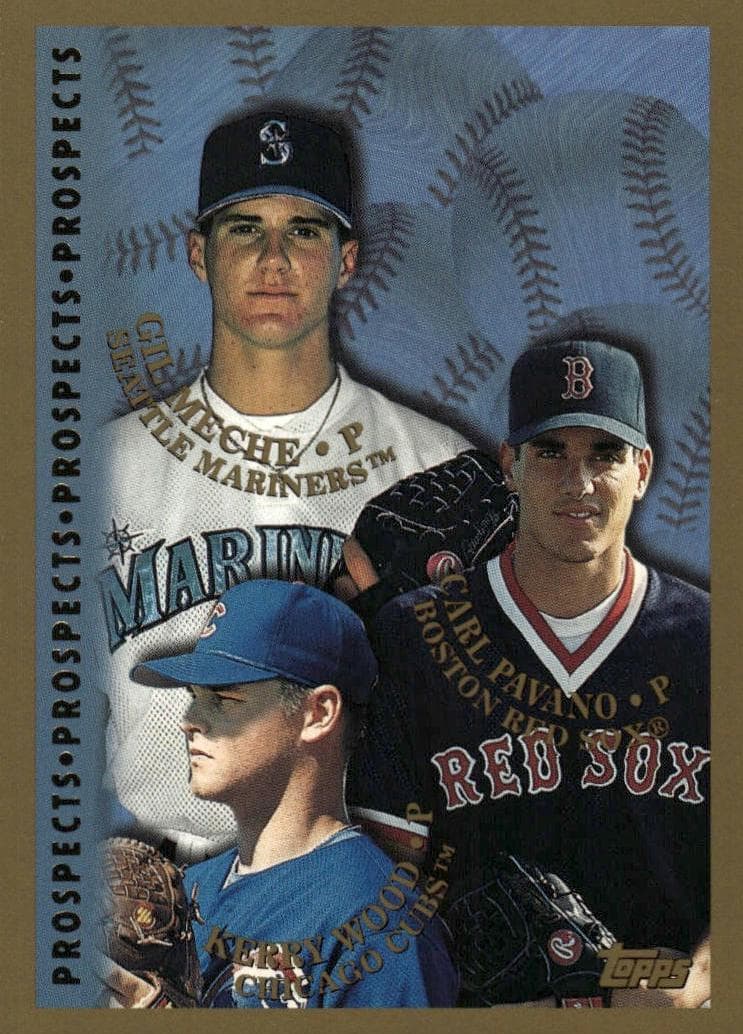 Carl Pavano / Gil Meche / Kerry Wood 1998 topps Topps