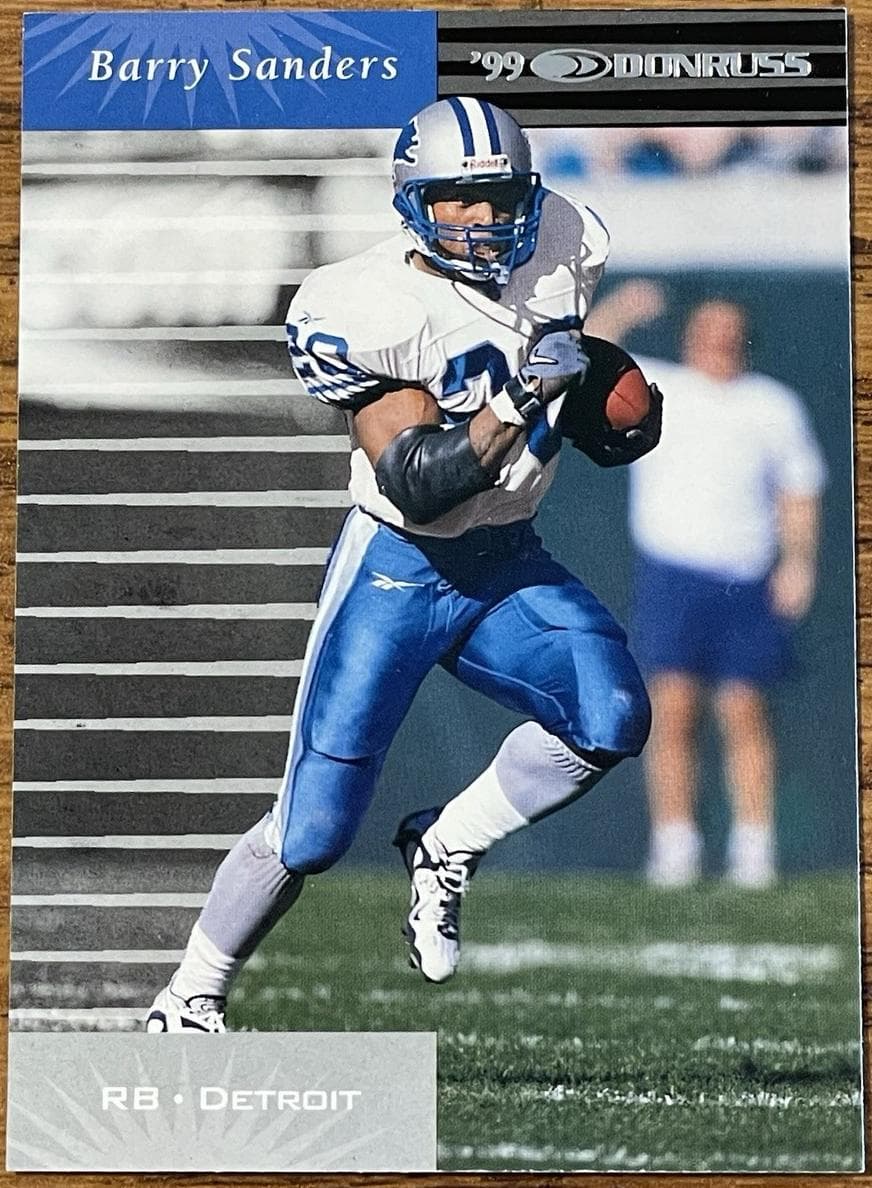 Barry Sanders 1999 panini Donruss