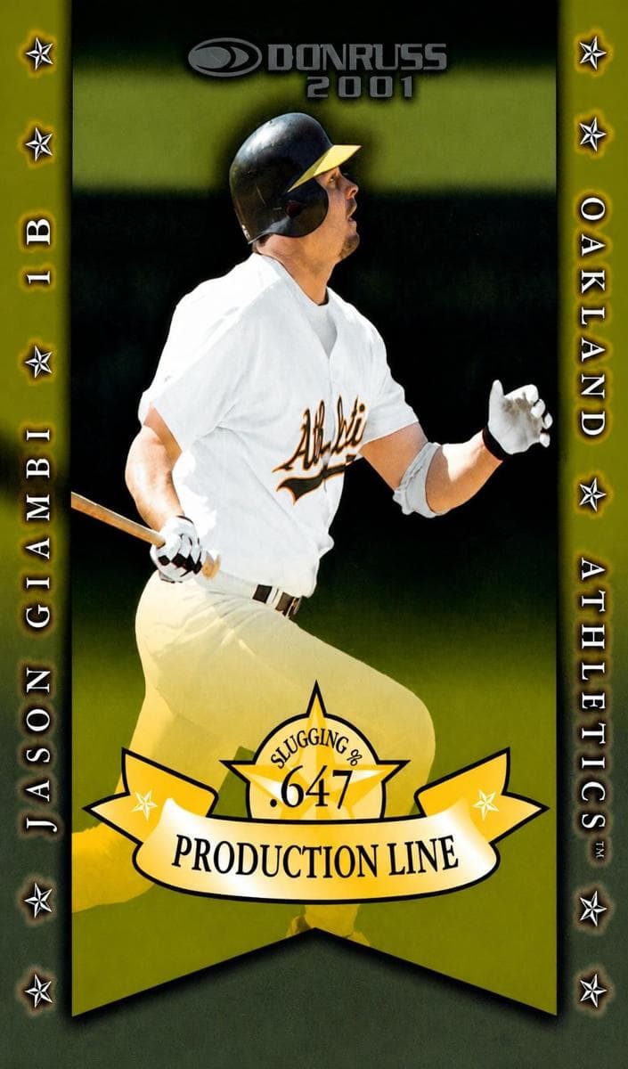 Jason Giambi 2001 panini Donruss