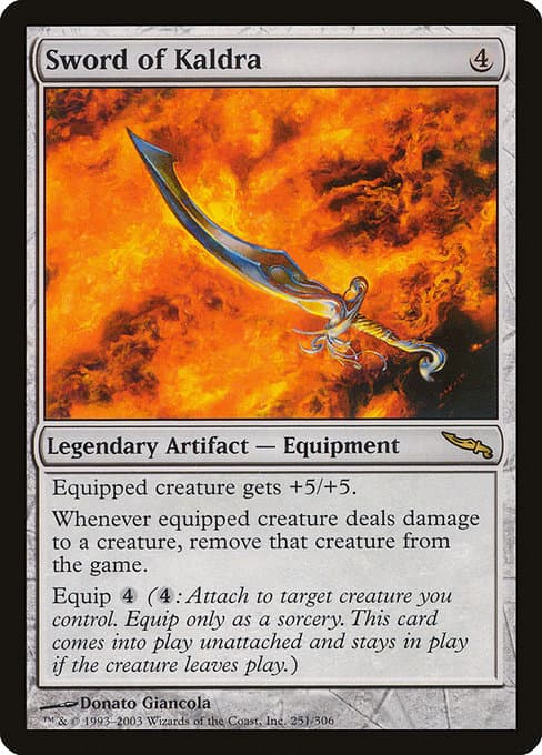 Sword of Kaldra 2003 Magic: The Gathering Mirrodin