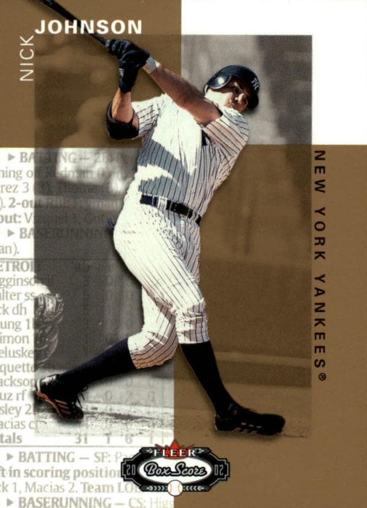 Nick Johnson 2002 fleer Fleer Box Score