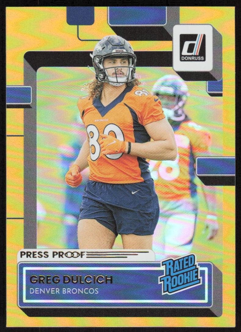 Greg Dulcich 2022 panini Donruss