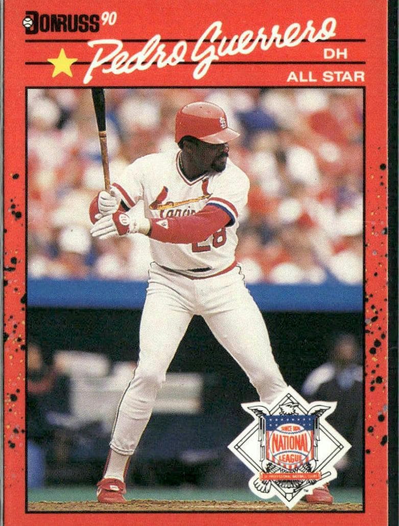 Pedro Guerrero 1990 panini Donruss