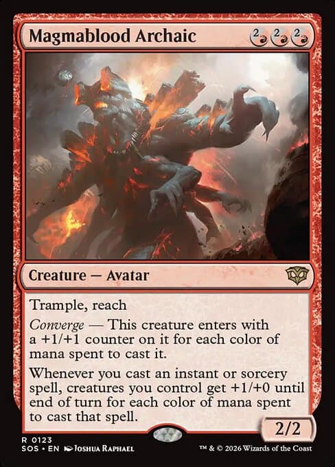 Magmablood Archaic 2026 Magic: The Gathering Secrets of Strixhaven Borderless