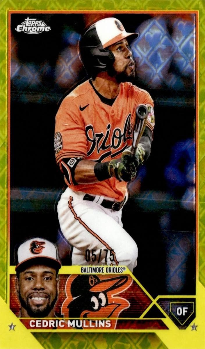 Cedric Mullins 2023 topps Topps Chrome Logofractor Edition