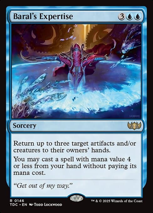 Baral's Expertise 2025 Magic: The Gathering Tarkir: Dragonstorm Commander