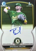 Brennan Milone 2023 bowman Bowman Chrome
