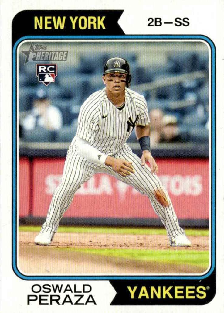 Oswald Peraza 2023 topps Topps Heritage