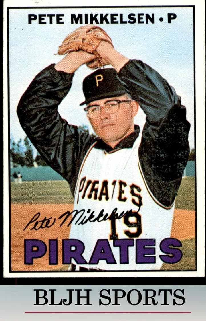 Pete Mikkelsen 1967 topps Topps