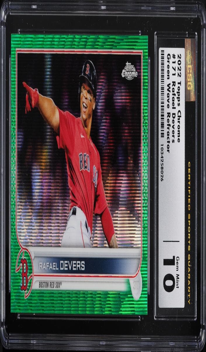 Rafael Devers 2022 topps Topps Chrome