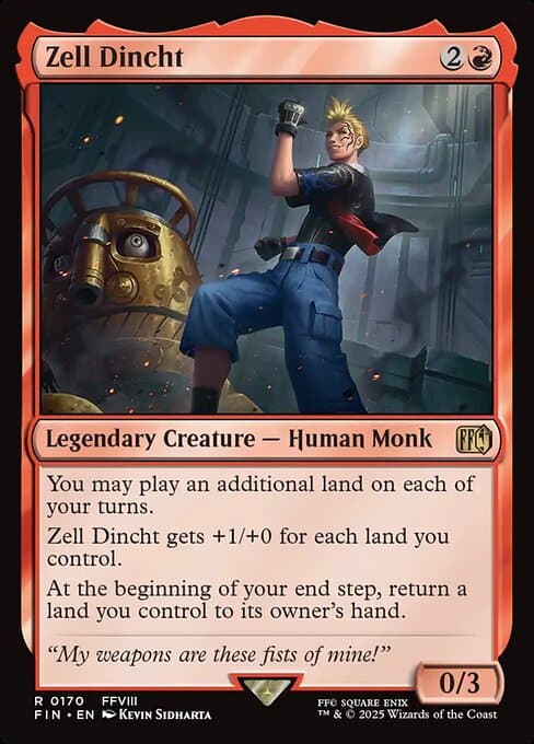 Zell Dincht 2025 Magic: The Gathering Final Fantasy