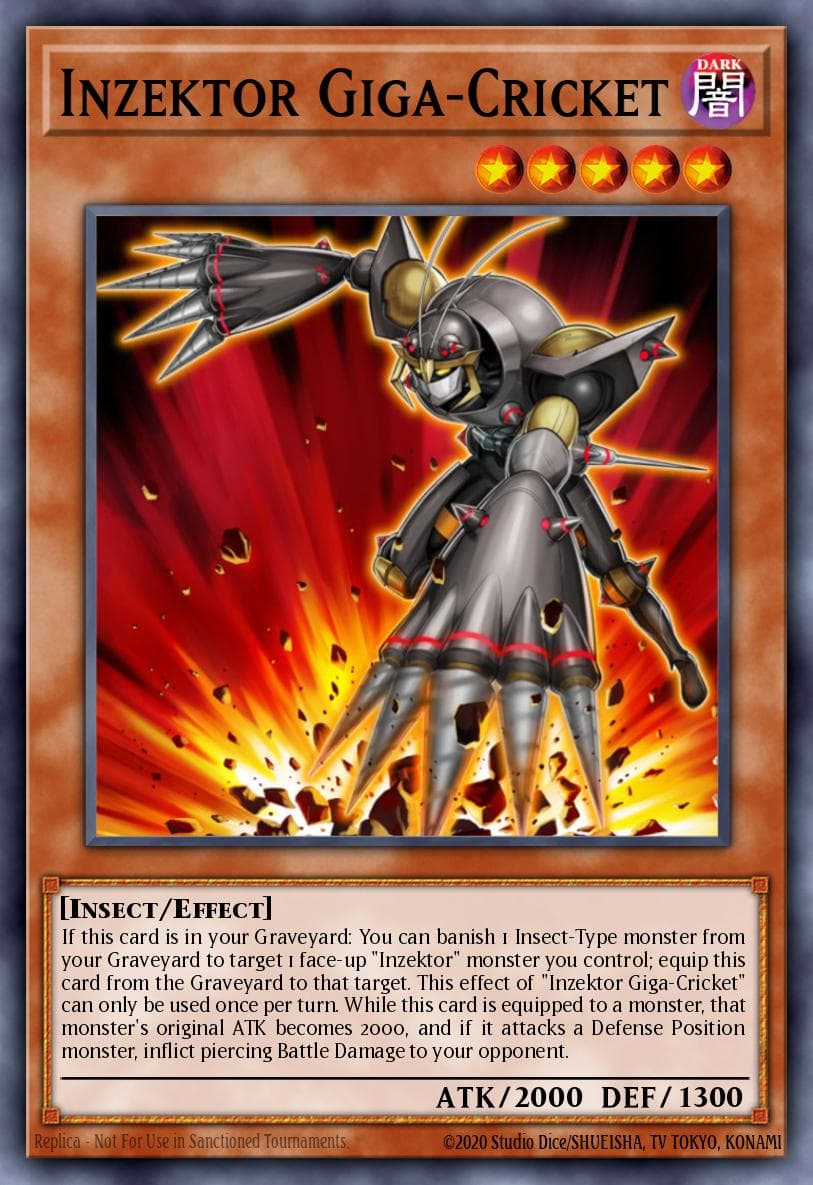 Inzektor Giga-Cricket 2012 Yu-Gi-Oh! Japanese Galactic Overlord