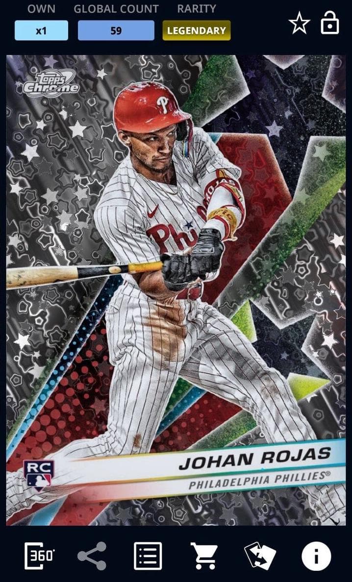 Johan Rojas 2024 topps Topps Cosmic Chrome