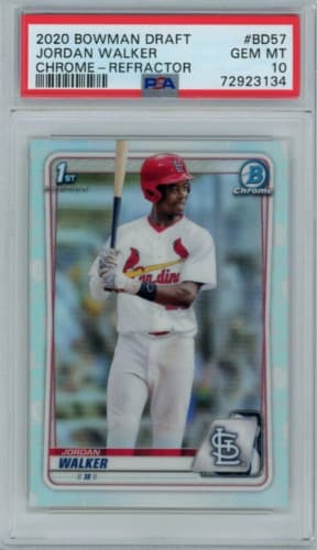 Jordan Walker 2020 bowman Chrome Draft