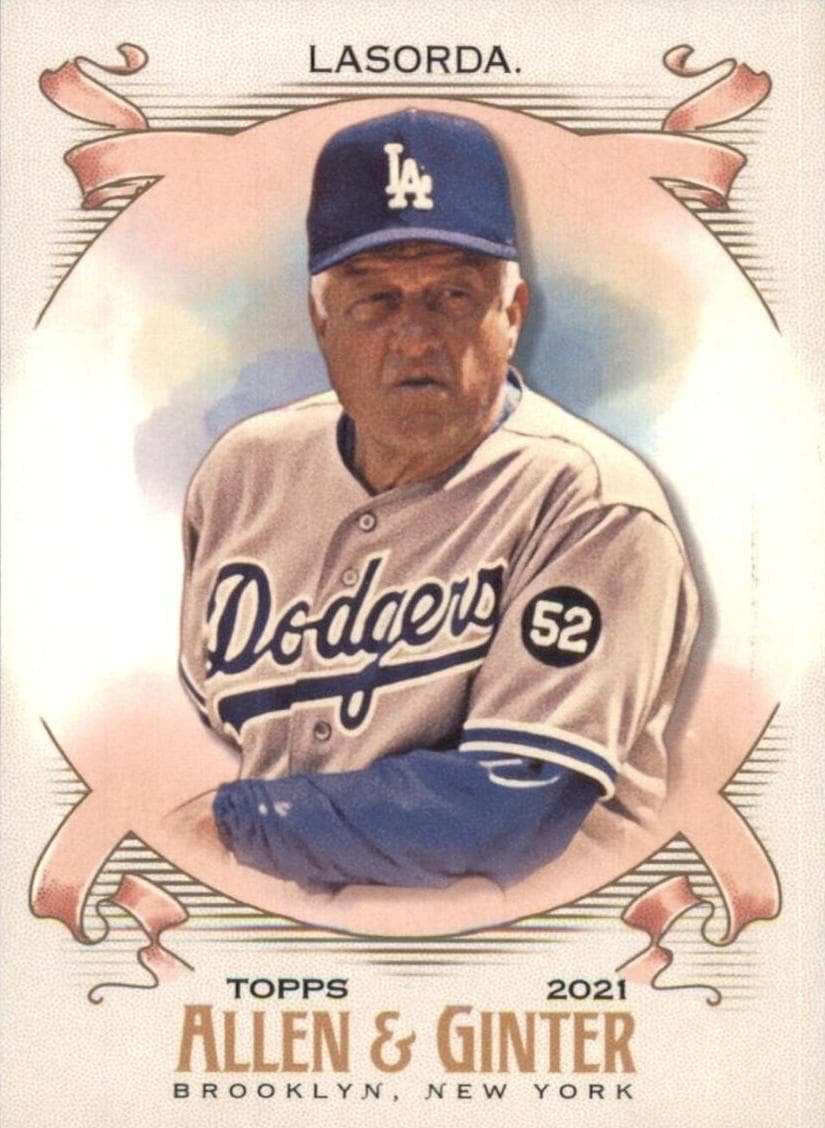 Tommy Lasorda 2021 topps Topps Allen & Ginter