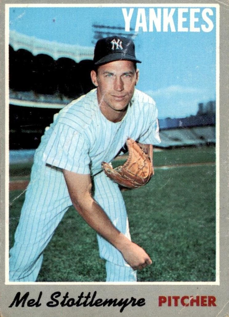 Mel Stottlemyre 1970 topps Topps