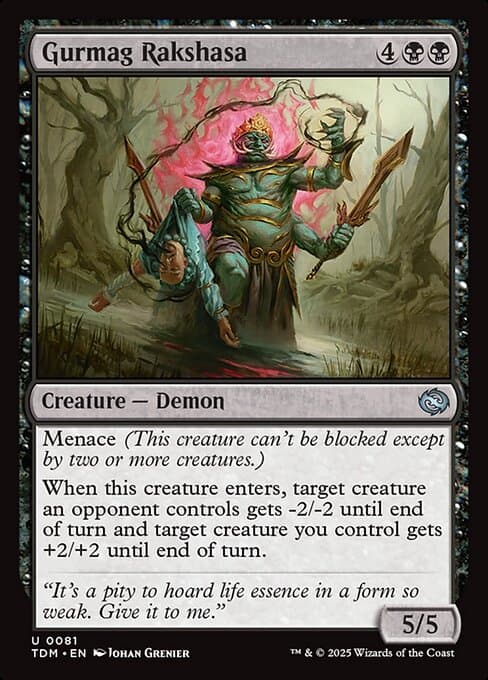 Gurmag Rakshasa 2025 Magic: The Gathering Tarkir: Dragonstorm