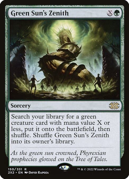 Green Sun's Zenith 2011 Magic: The Gathering Mirrodin Besieged