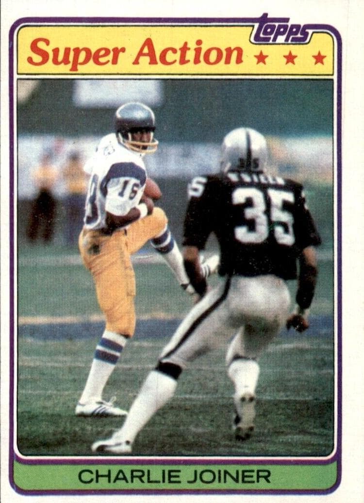 Charlie Joiner 1981 topps Topps
