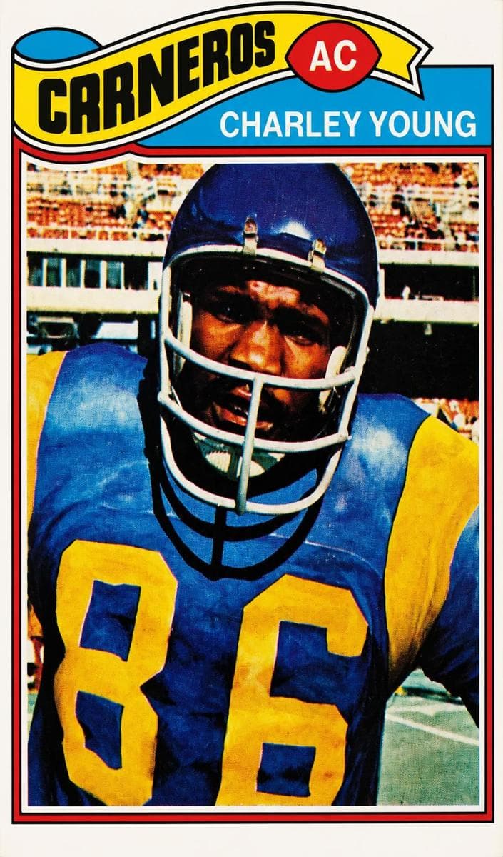 Charle Young 1977 topps Topps Mexican