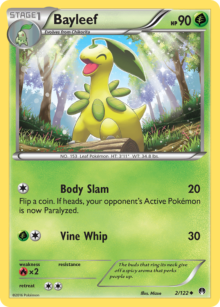 Bayleef 2001 Pokemon 2001 Topps Johto Sticker