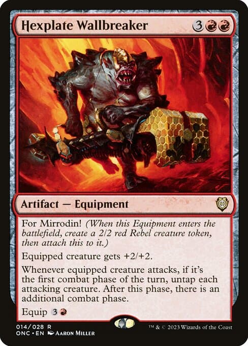 Hexplate Wallbreaker 2023 Magic: The Gathering Phyrexia: All Will Be One Commander