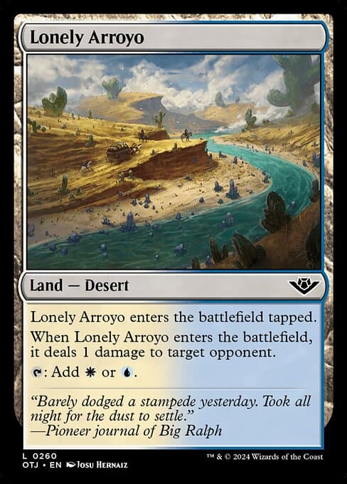 Lonely Arroyo 2024 Magic: The Gathering Outlaws of Thunder Junction