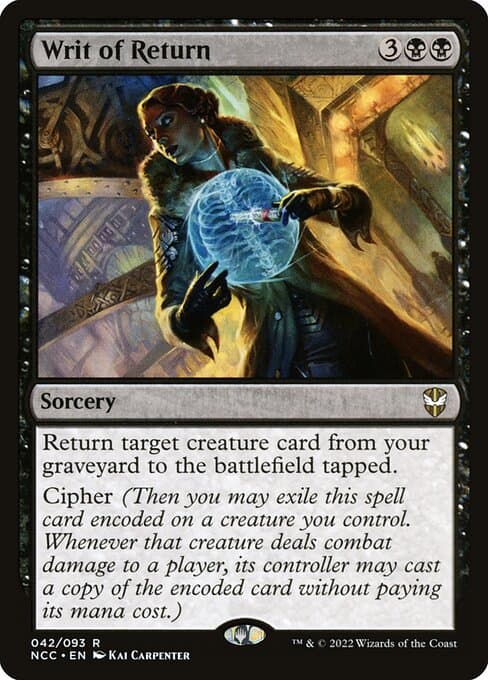 Writ of Return 2022 Magic: The Gathering