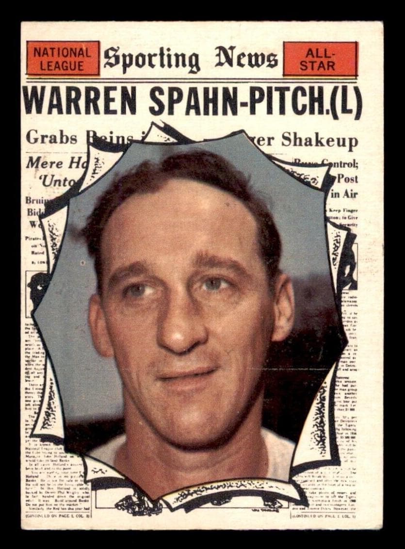 Warren Spahn 1961 topps Topps