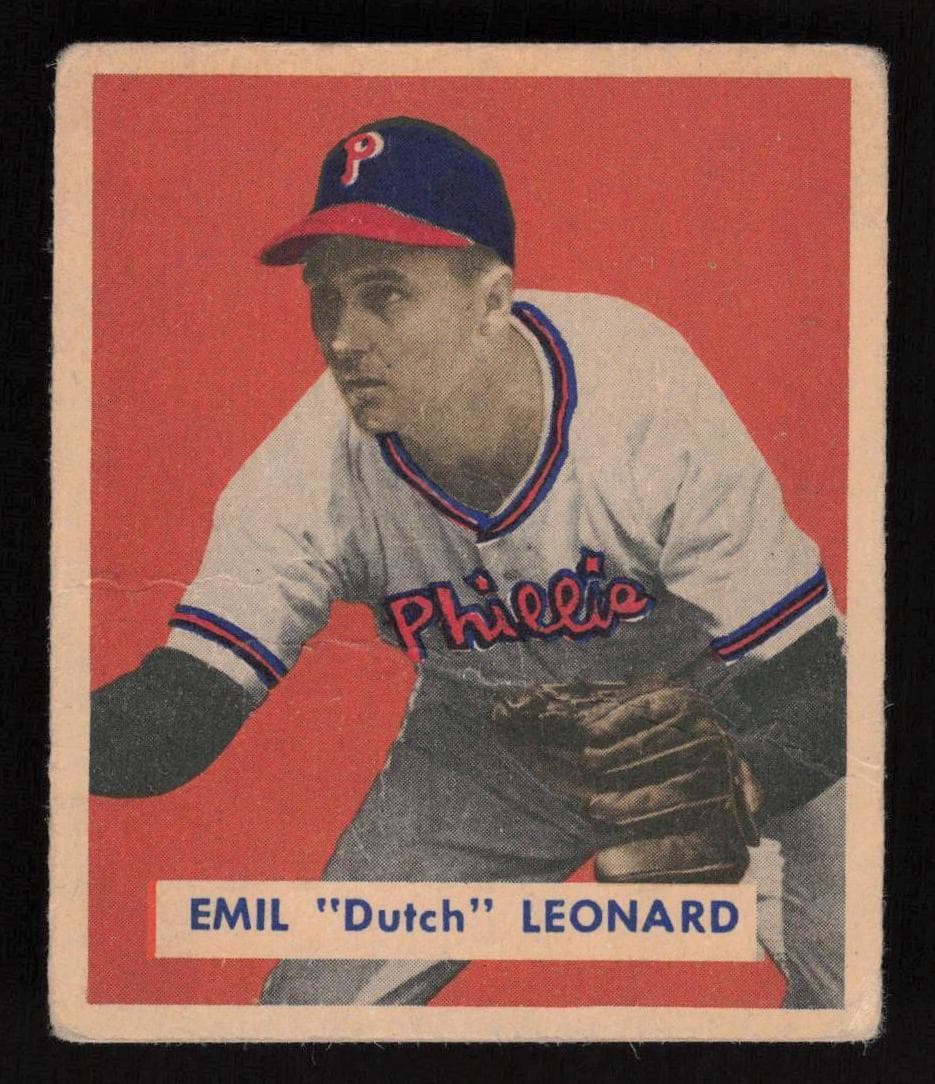 Emil "Dutch" Leonard 1949 bowman Bowman