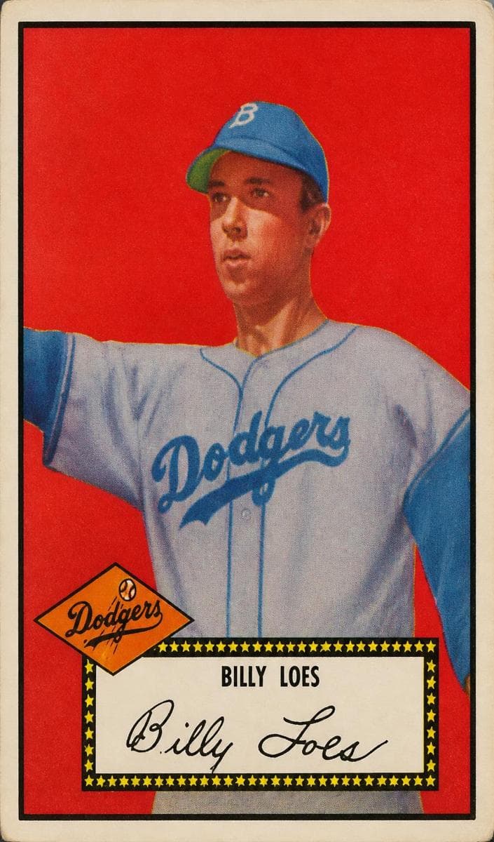 Billy Loes 1952 topps Topps