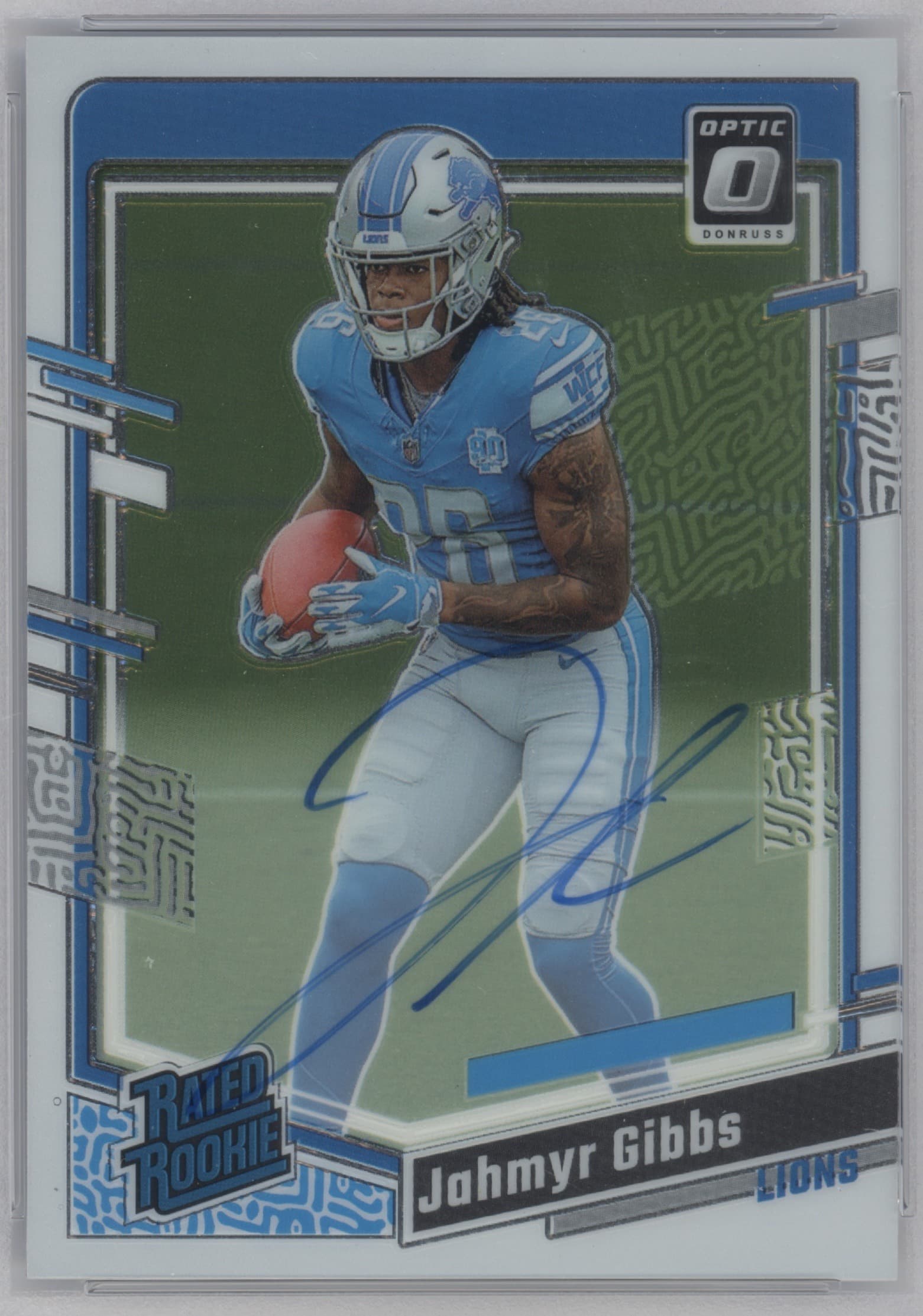 Jahmyr Gibbs 2023 panini Panini Donruss Optic