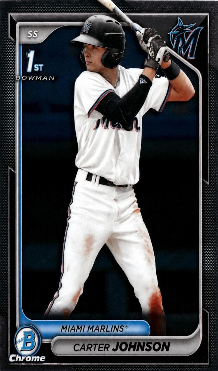 Carter Johnson 2024 bowman Bowman Draft Sapphire Edition