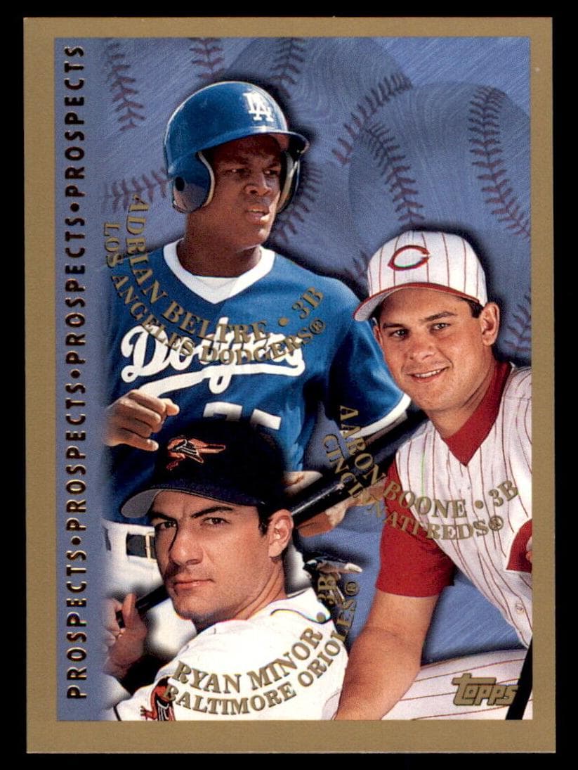Aaron Boone / Adrian Beltre / Ryan Minor 1998 topps