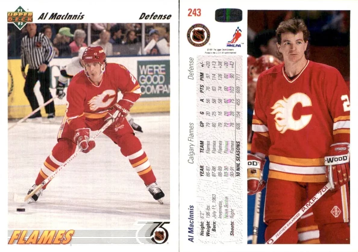 Al MacInnis 1991 upper-deck Upper Deck