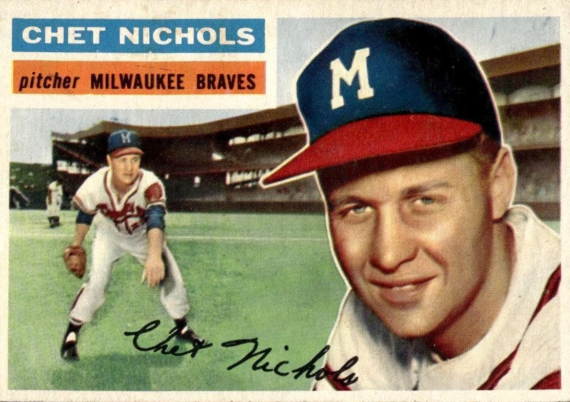 Chet Nichols 1956 topps Topps
